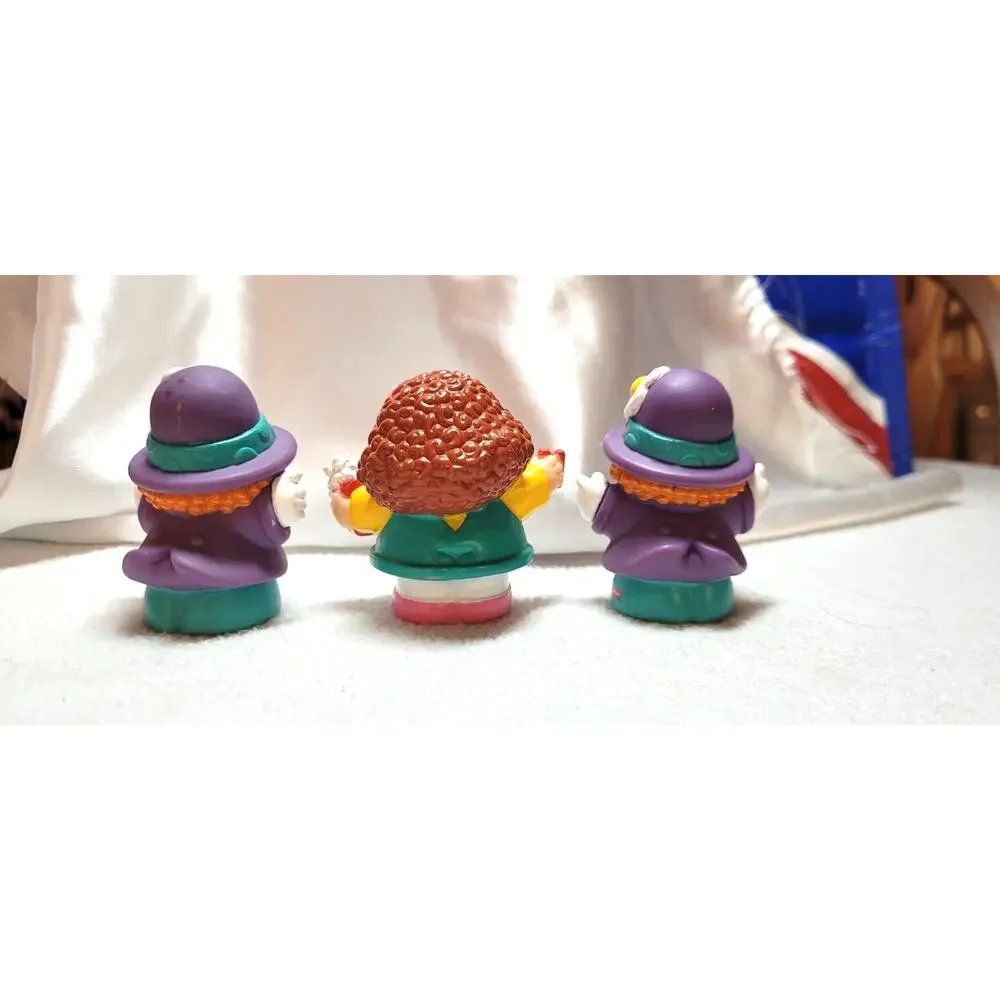 3 Pc Lot Fisher Price Little People Maggie Circus Friends Clown Replacement
